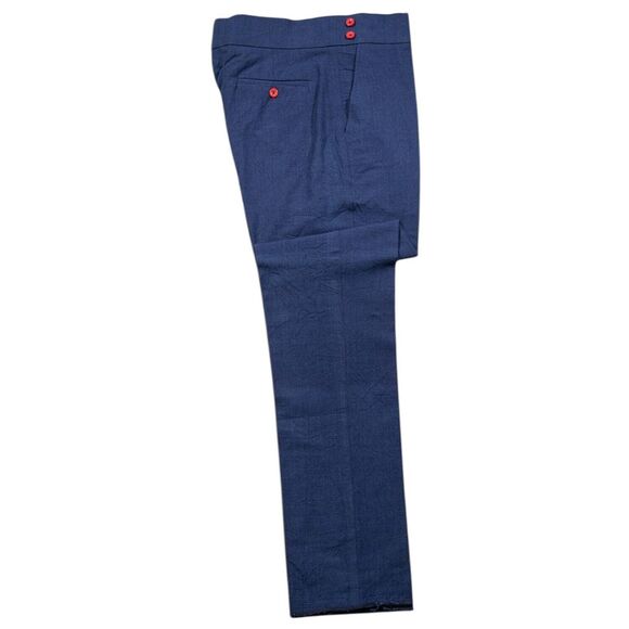 Men's Blue Pants with Red Accents - Picture 2 of 7